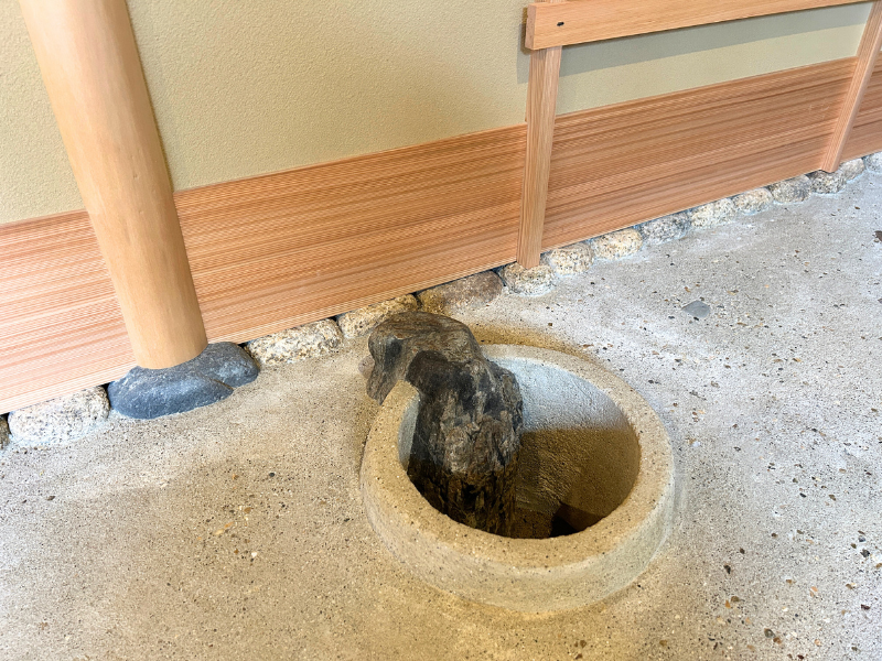 茶庭の造園工事（土間工事）の写真