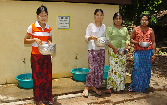 ミャンマーの井戸　井戸・水道施設など1,000基を超える命の泉